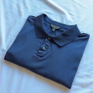 BRAND NEW UNUSED/UNWASHED - Banana Republic Navy Blue Polo Shirt - M TALL